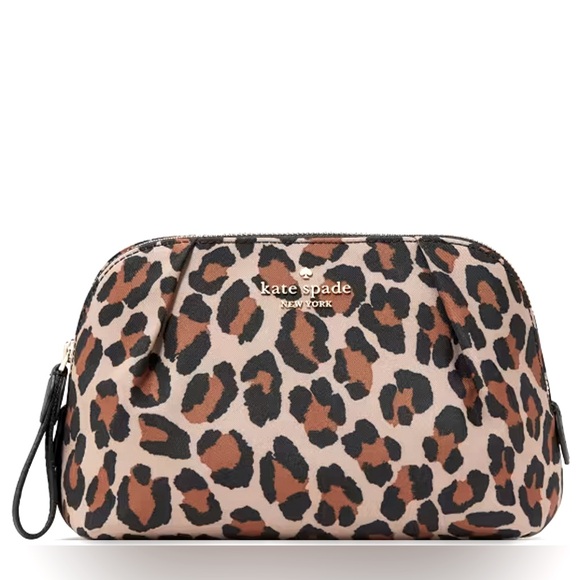 kate spade Handbags - KATE SPADE CHELSEA SPOTTED LEOPARD COSMETIC BAG